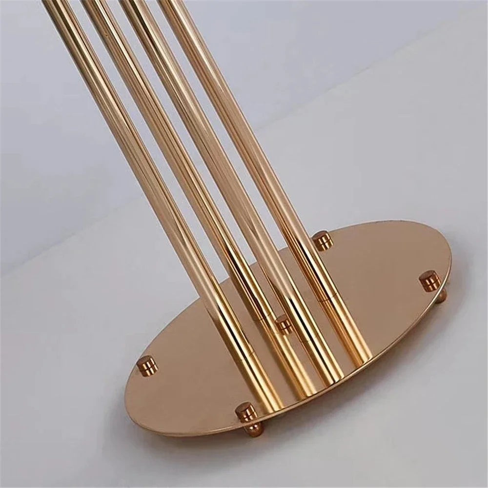 Candelabro di lusso in acrilico, altezza 160 cm, centrotavola per eventi con 13 teste.