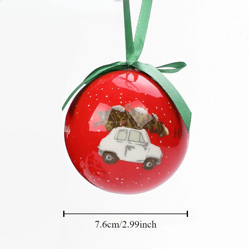 Colgante decorativo de bolas navideñas para el festivo árbol de Navidad.