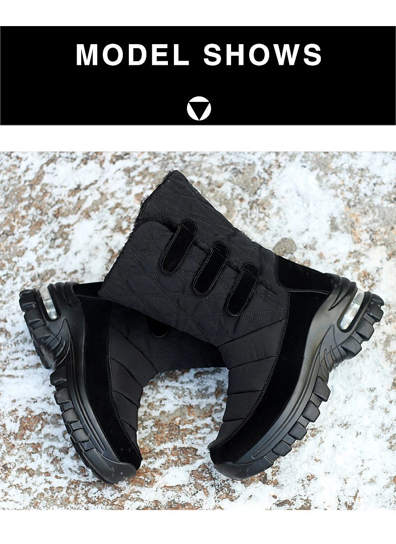 Botas de nieve de invierno antideslizantes e impermeables para mujer