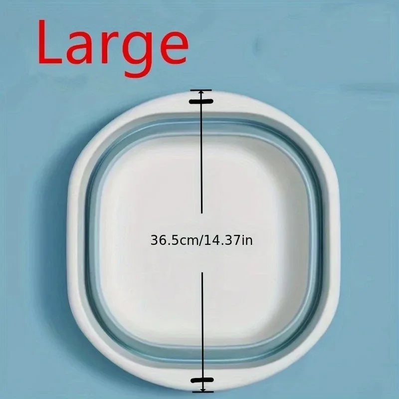 Wash Basin Laundry Baskets 3 Pack Collapsible Tub Space Saving.