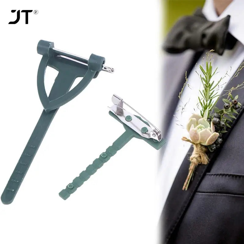 Broches de metal plástico para flores, 10/20 piezas.