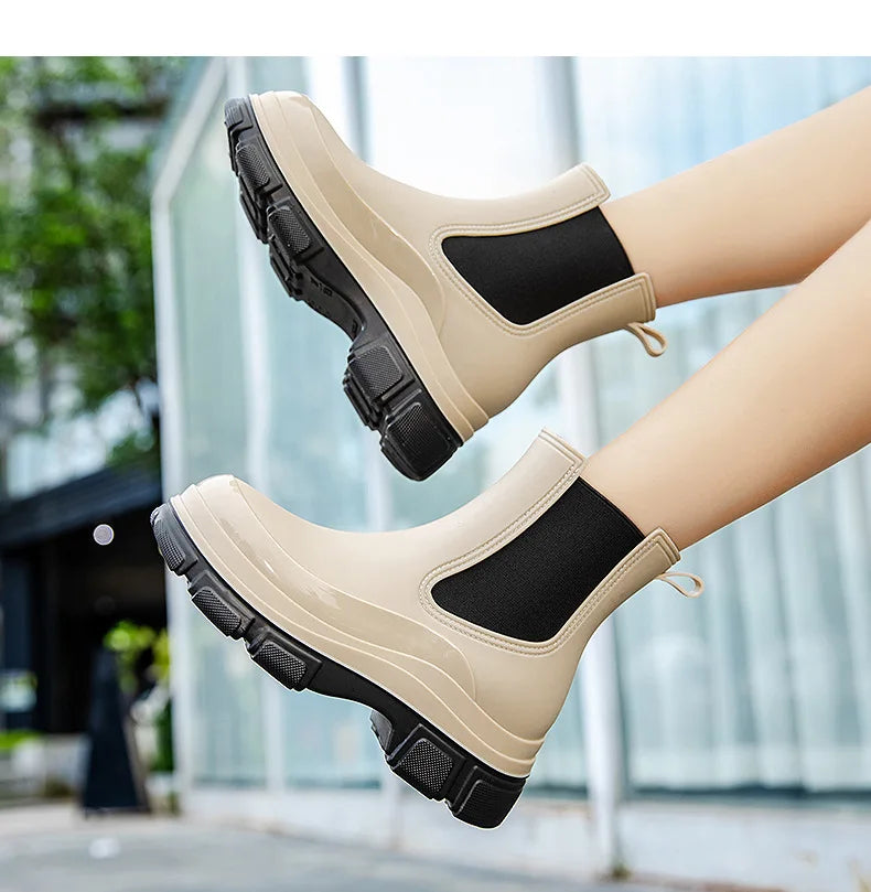 2025 New Rubber Rain Shoes Outdoor Anti-slip Waterproof Garden Shoes