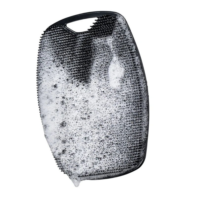 Cepillo limpiador de silicona suave, exfoliante corporal manual