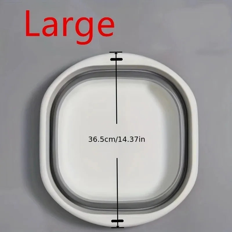 Wash Basin Laundry Baskets 3 Pack Collapsible Tub Space Saving.