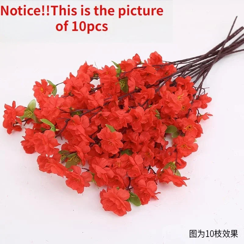 Flores artificiales de primavera de flor de durazno