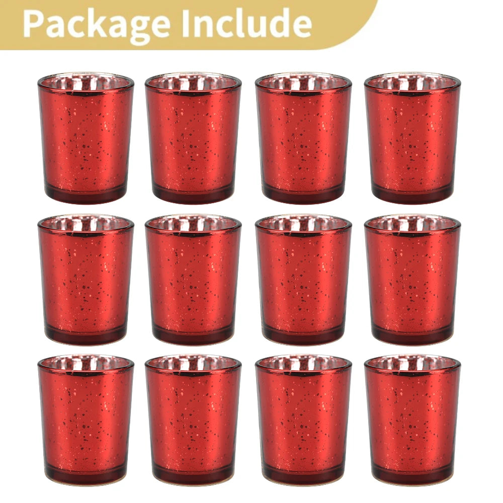 Teelichthalter aus Quecksilberglas