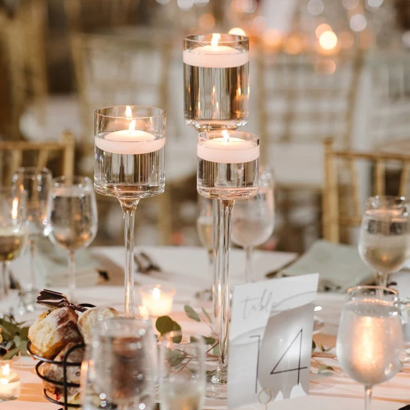 Tragbarer Kerzenhalter aus Glas für Bar, Tasse, Teelicht