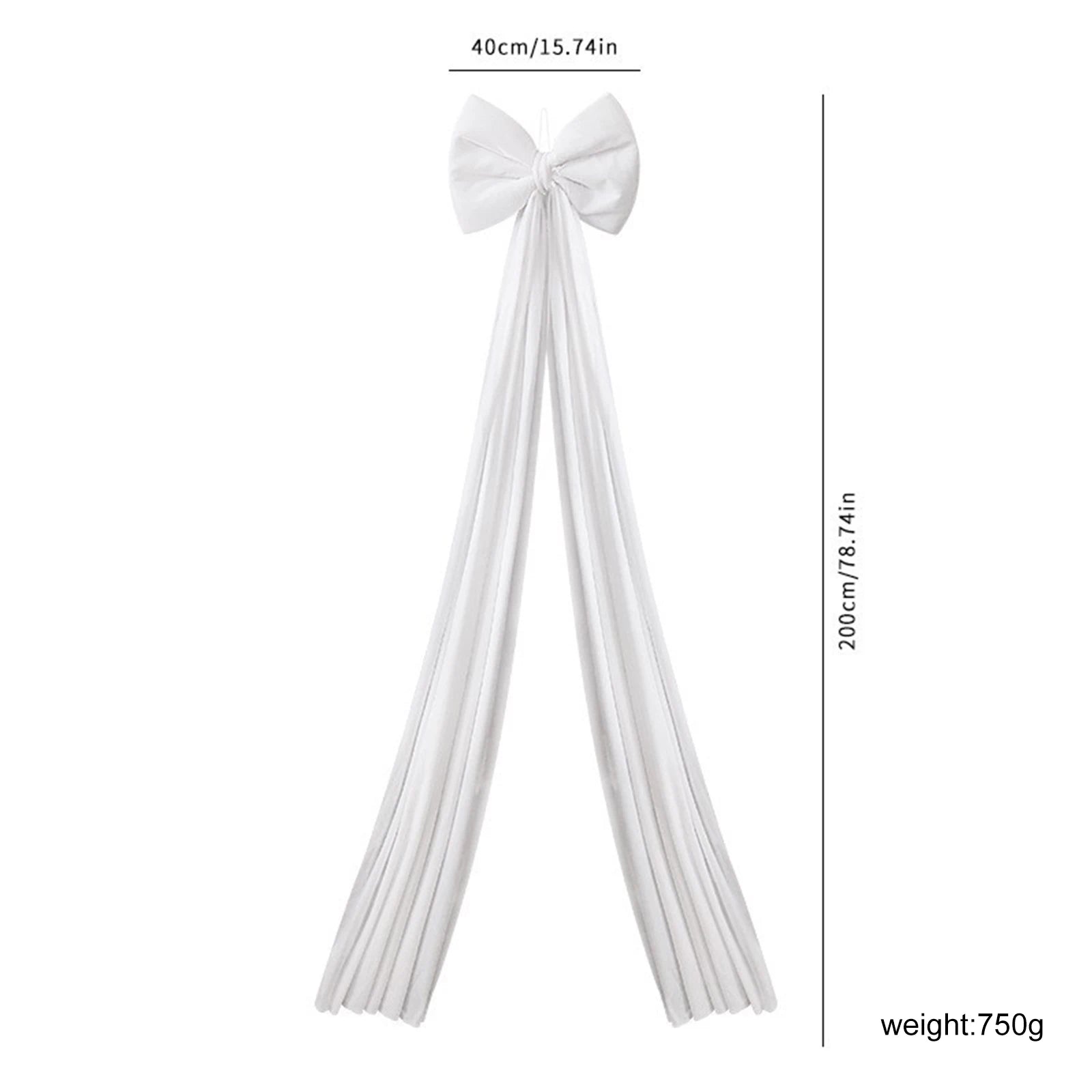 Lazo navideño grande para decoración del árbol.