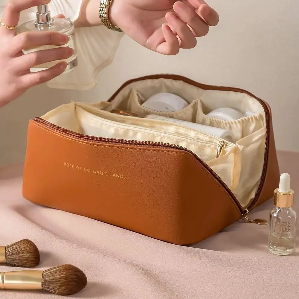 Organizador de maquillaje, neceser para mujer, estuche de maquillaje, bolsa de almacenamiento