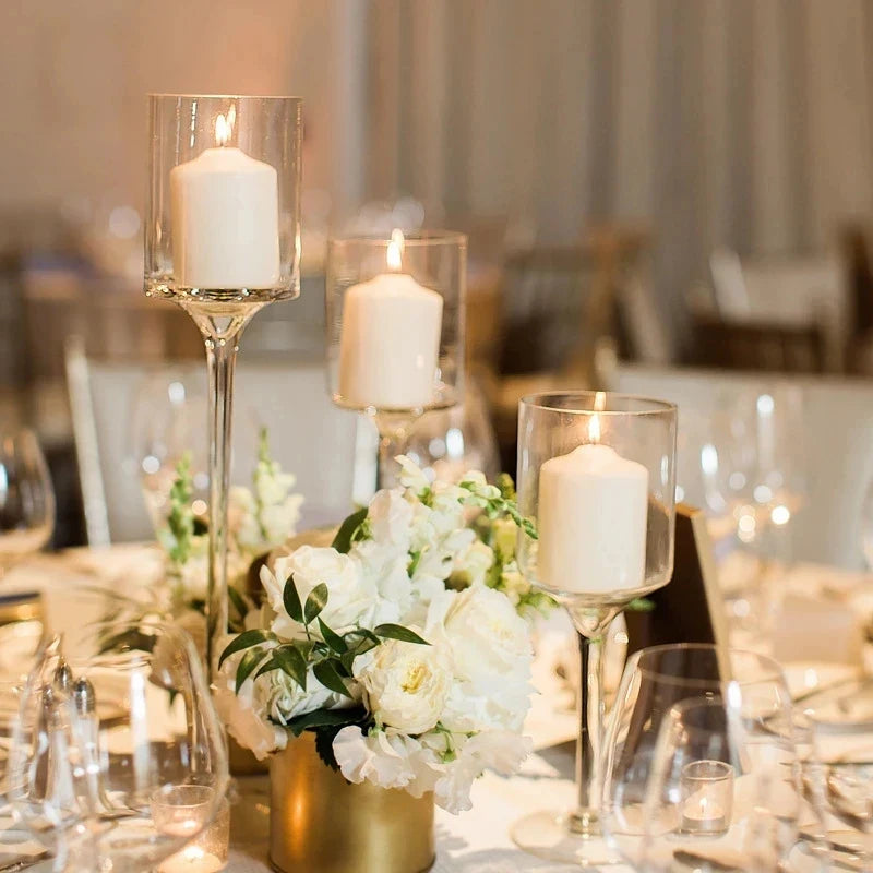 Tragbarer Kerzenhalter aus Glas für Bar, Tasse, Teelicht