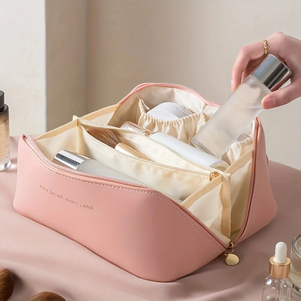 Organizador de maquillaje, neceser para mujer, estuche de maquillaje, bolsa de almacenamiento