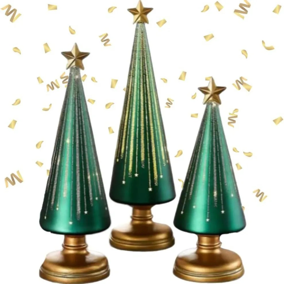 Adornos navideños, artesanía, regalo, decoración, resina, árbol de Navidad.