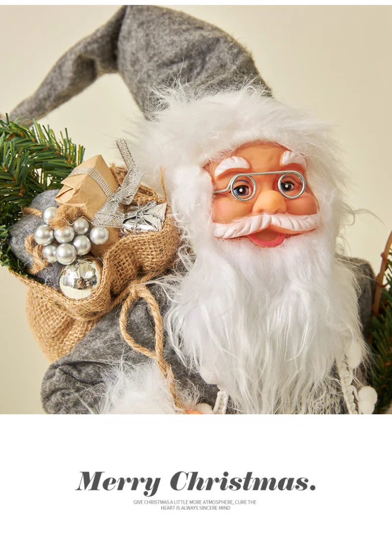 Große Weihnachtsmann-Puppen, Ornamente, 60 cm, stehender Weihnachtsmann.