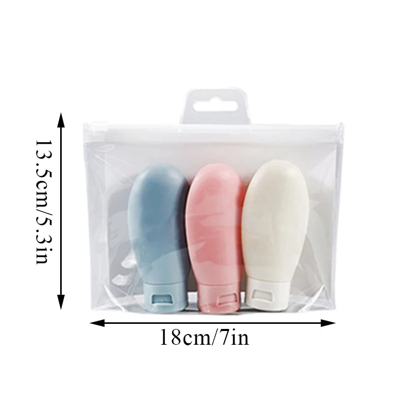 Portable Silicone Travel Bottle Cosmetic Storage Refillable Empty Bottle