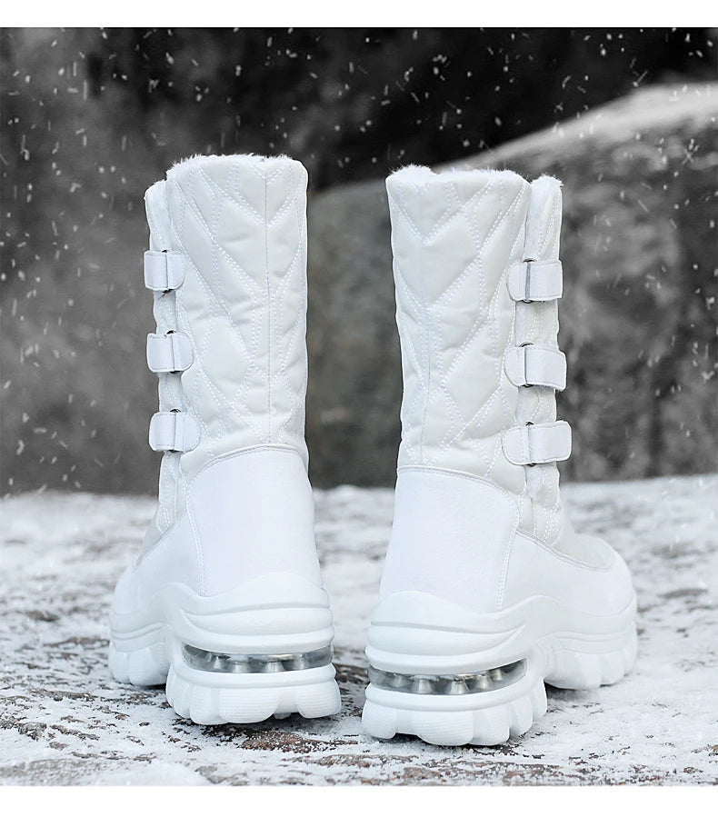 Botas de nieve de invierno antideslizantes e impermeables para mujer