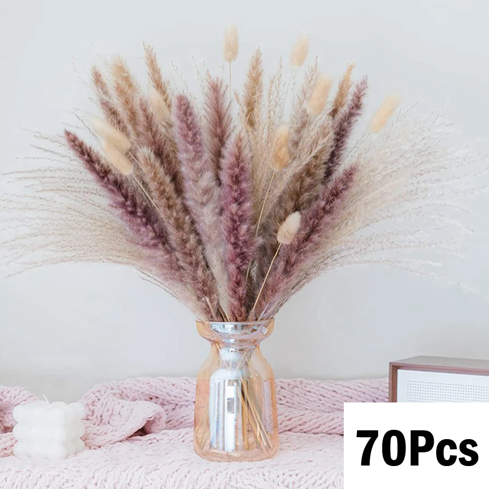Natural Pampas Dried Flowers Bouquet Decoration