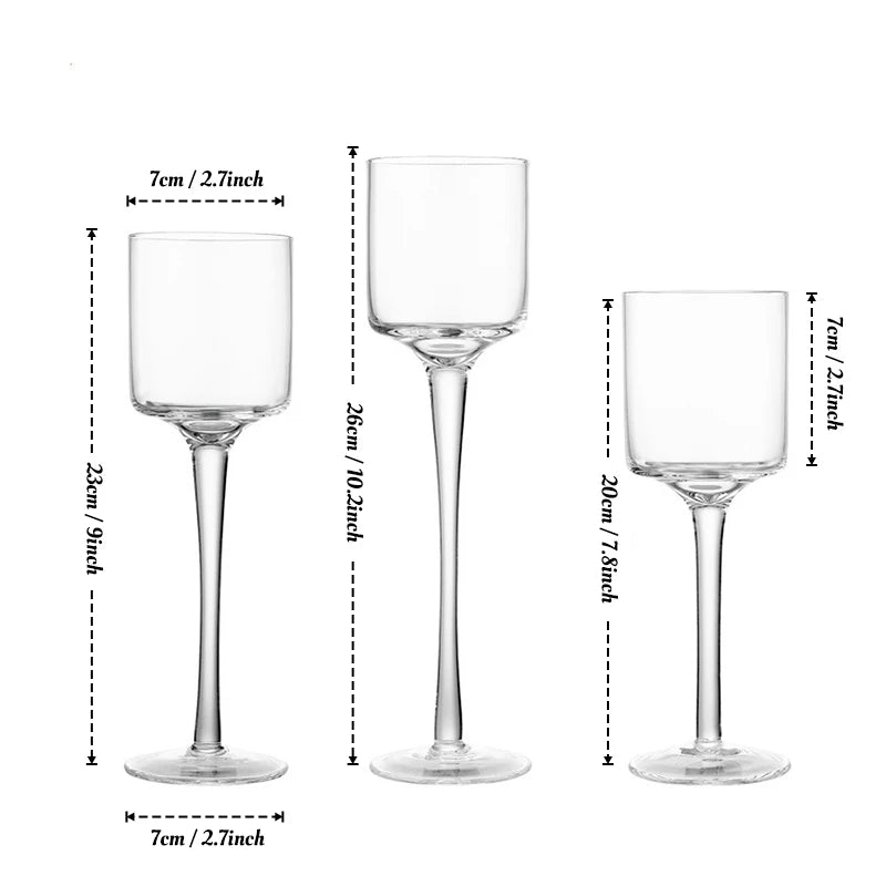 Tragbarer Kerzenhalter aus Glas für Bar, Tasse, Teelicht