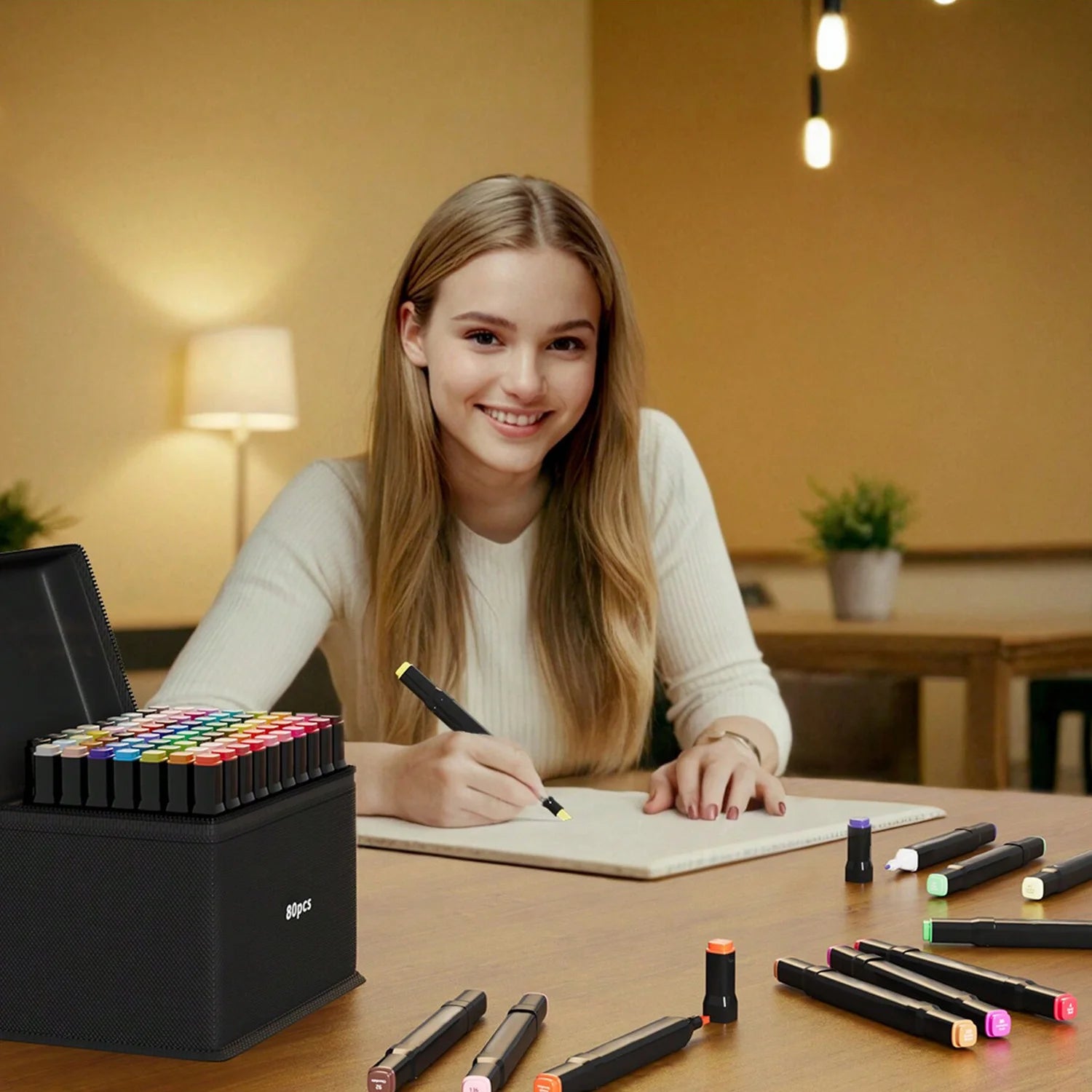 Pennarelli da disegno a doppia punta, pennarelli permanenti per schizzi artistici e alcolici.