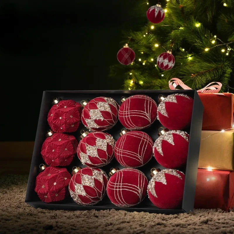 Palline di Natale decorative per l'albero, 12 pezzi.