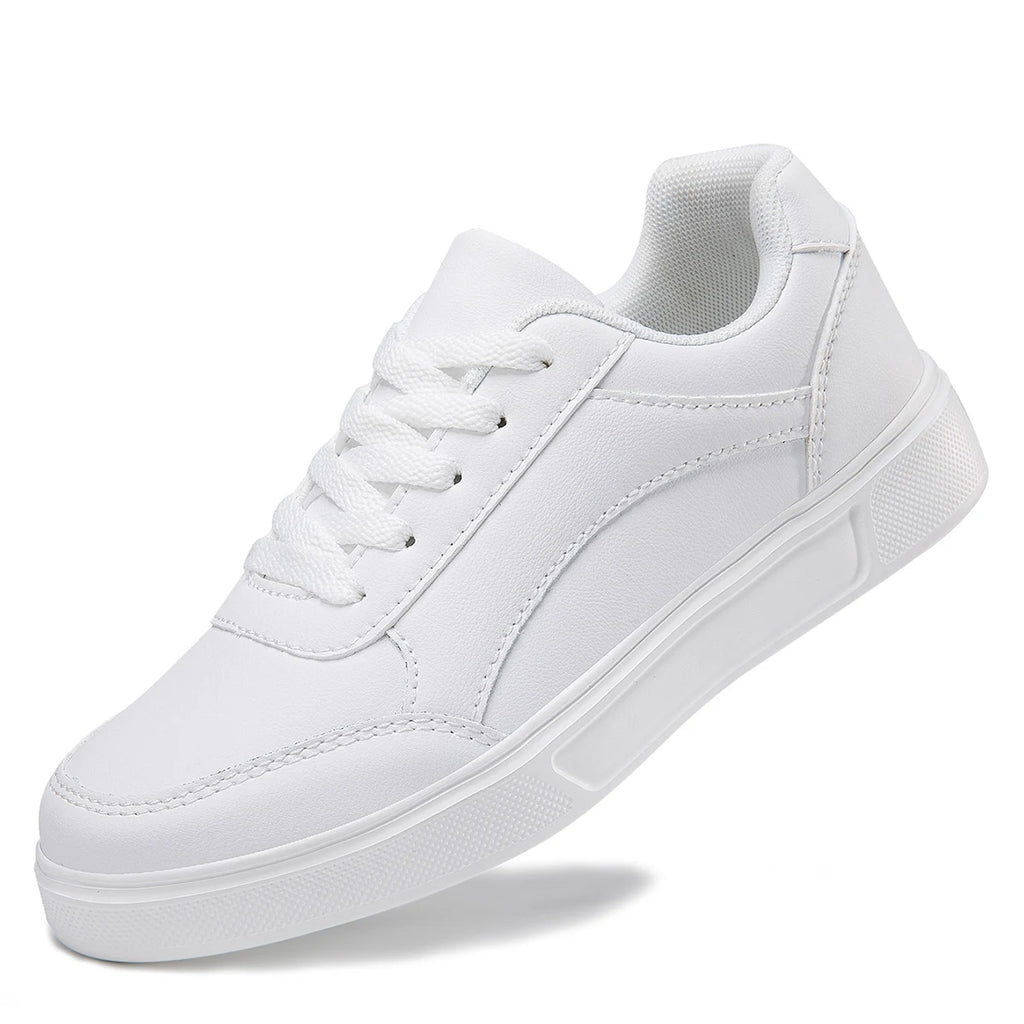 Leather Platform Sneakers for Women Classics Comfort  Non-Slip