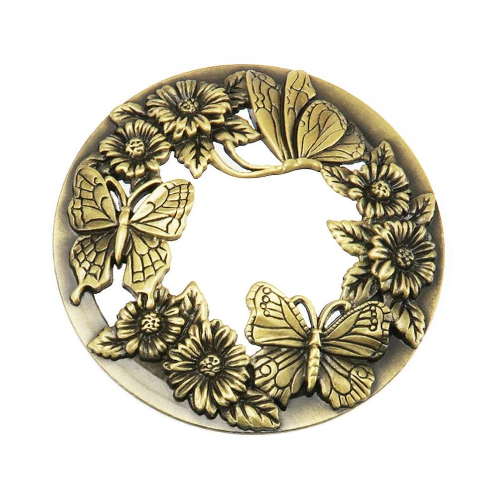 Kerze Antik Schmetterling Kerzenschirm Glas Deckel Topper Silber/Gold/Bronze