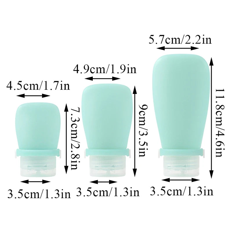 Portable Silicone Travel Bottle Cosmetic Storage Refillable Empty Bottle