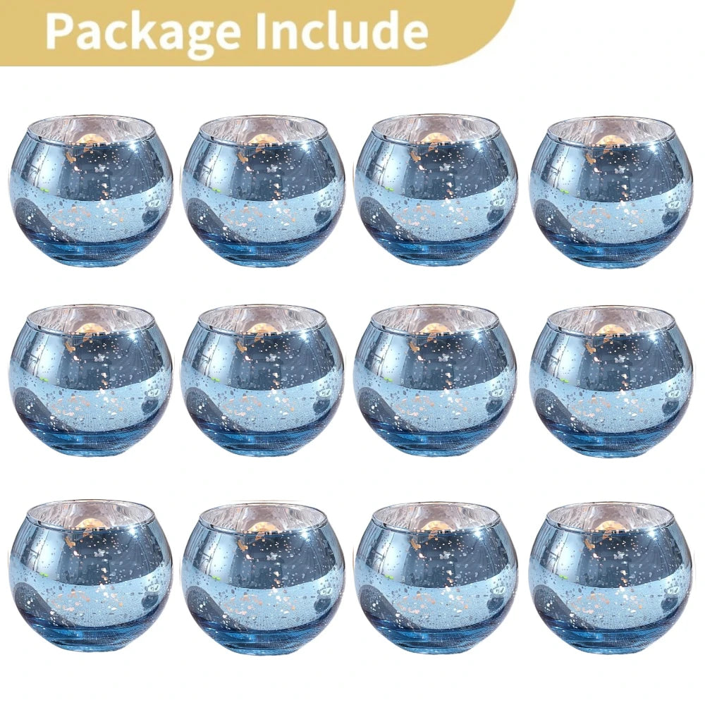 Mercury Glass Tealight Candle Holders