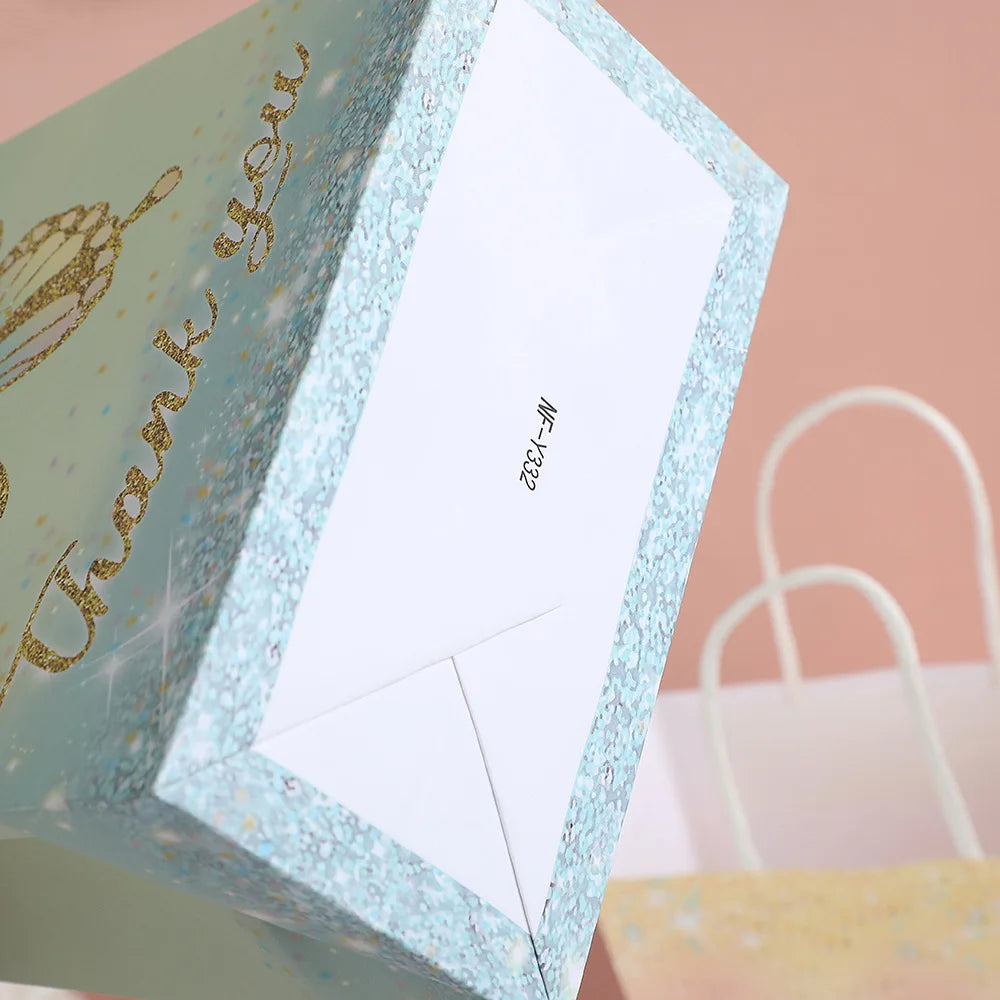 Sacchetti regalo per feste in carta kraft da tenere in mano