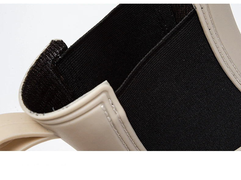 2025 Nuevos zapatos de lluvia de goma para exteriores, antideslizantes, impermeables, para jardín