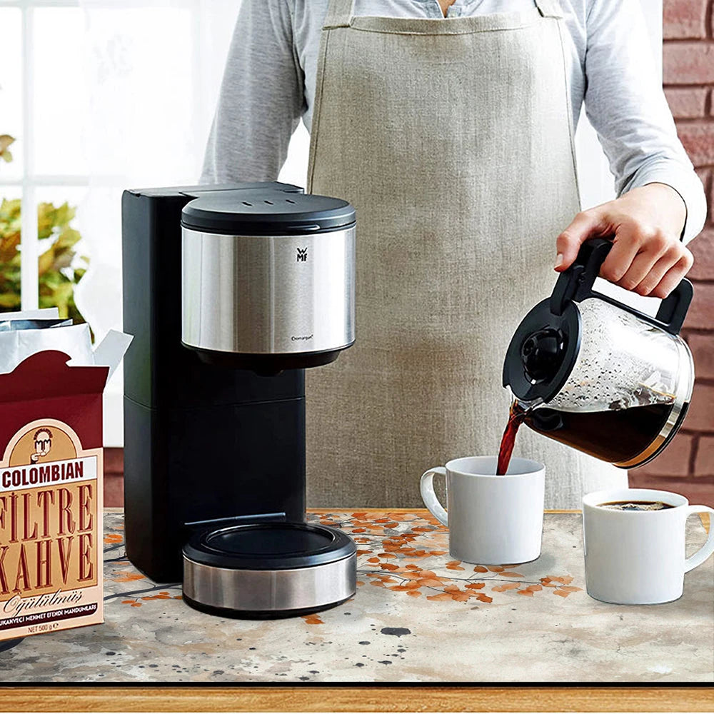 Large Kitchen Absorbent Mat Autumn Leaves Dish Drying Mat