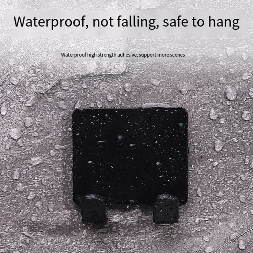 Holder Wall Mounted Bathroom For Shower Hook 2/4 pack Adhesive