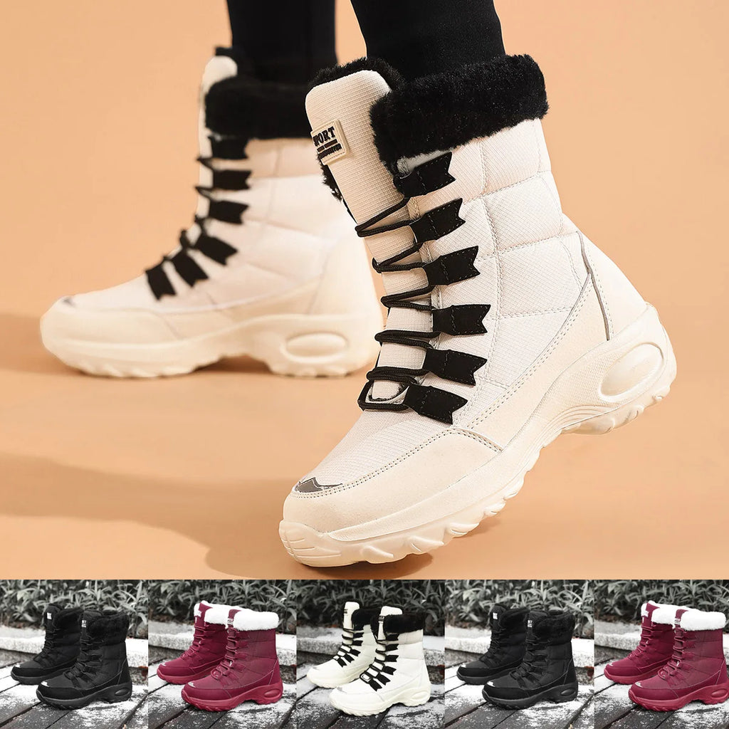 Women's Winter High Quality Keep Warm Mid-Calf Waterproof Snow Boots