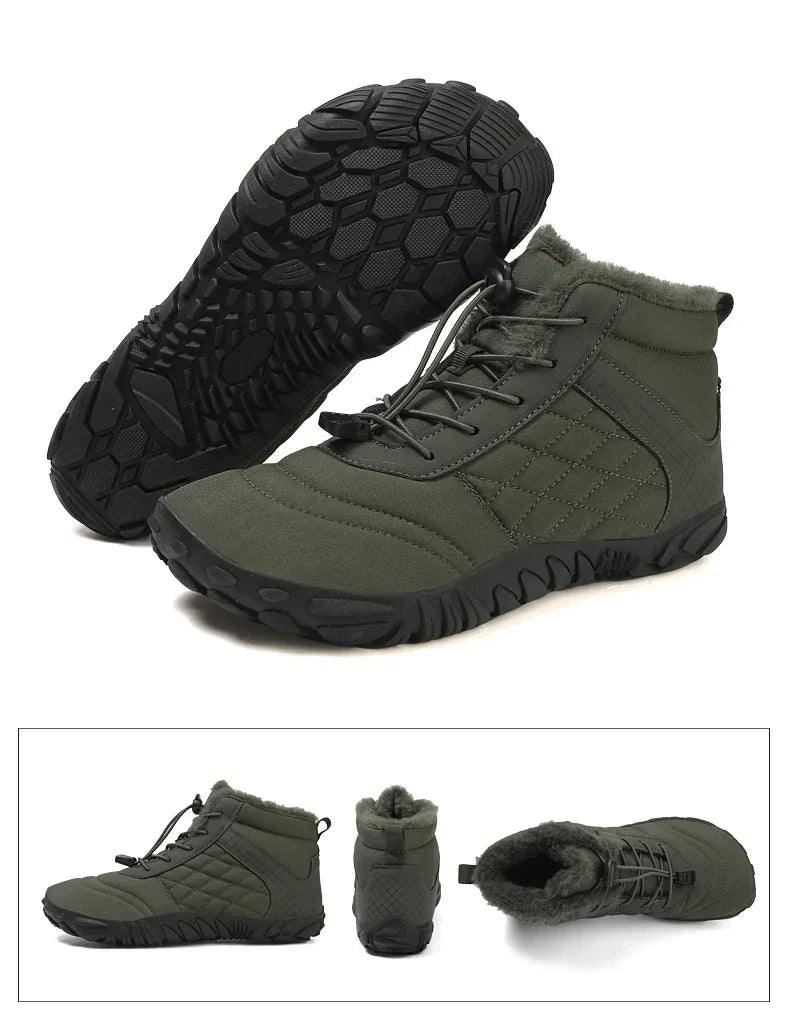 Brandneue Winterstiefel für Damen und Herren, Barfuß-Outdoor-Schuhe mit rutschfester Oberfläche