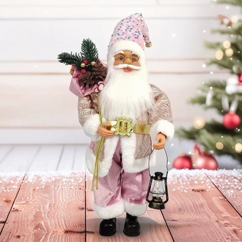 Statuina di Babbo Natale, regalo di Natale perfetto, design fantasy, dettagli squisiti.