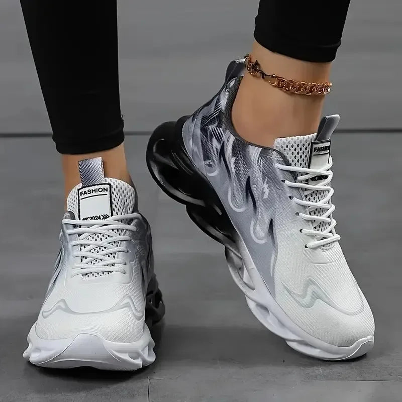 Womens Ladies Walking Tennis Shoes Slip on Lightweight