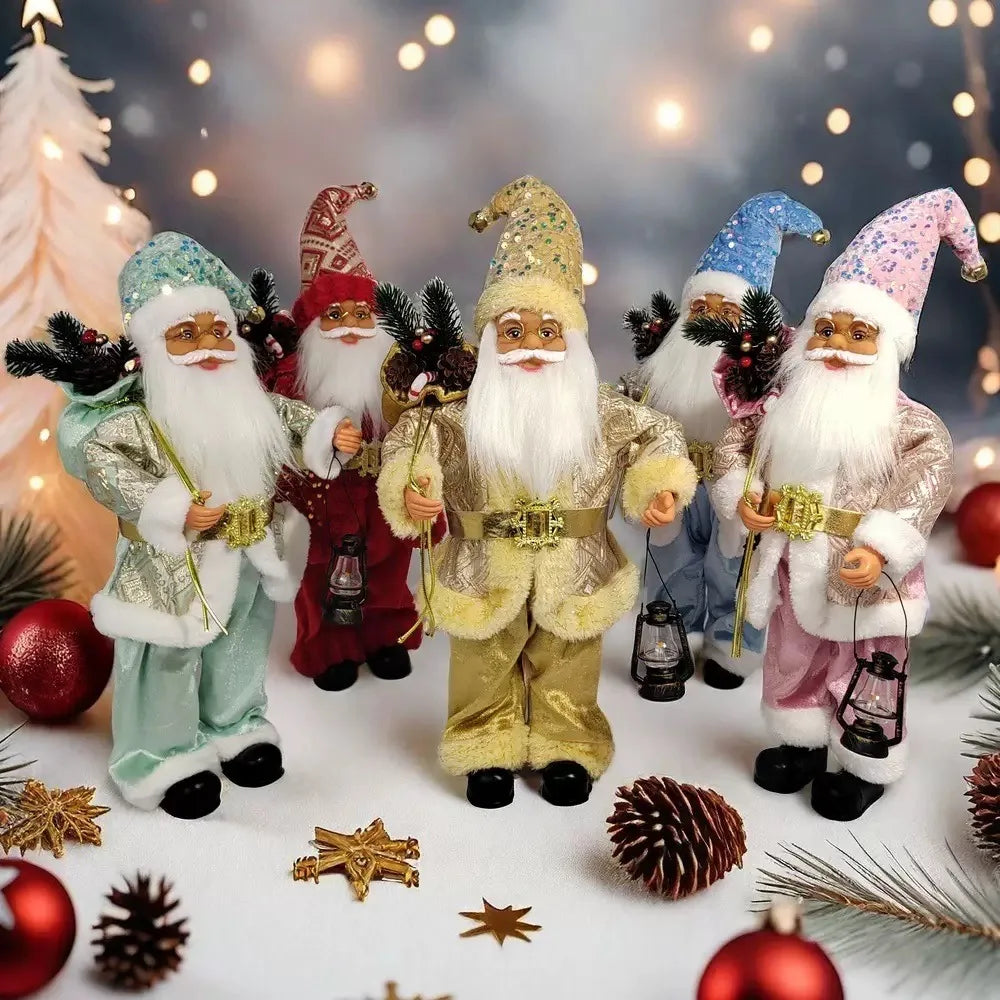 Statuina di Babbo Natale, regalo di Natale perfetto, design fantasy, dettagli squisiti.