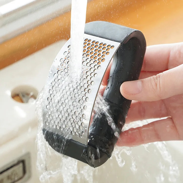 Stainless Steel Garlic Press Crusher.