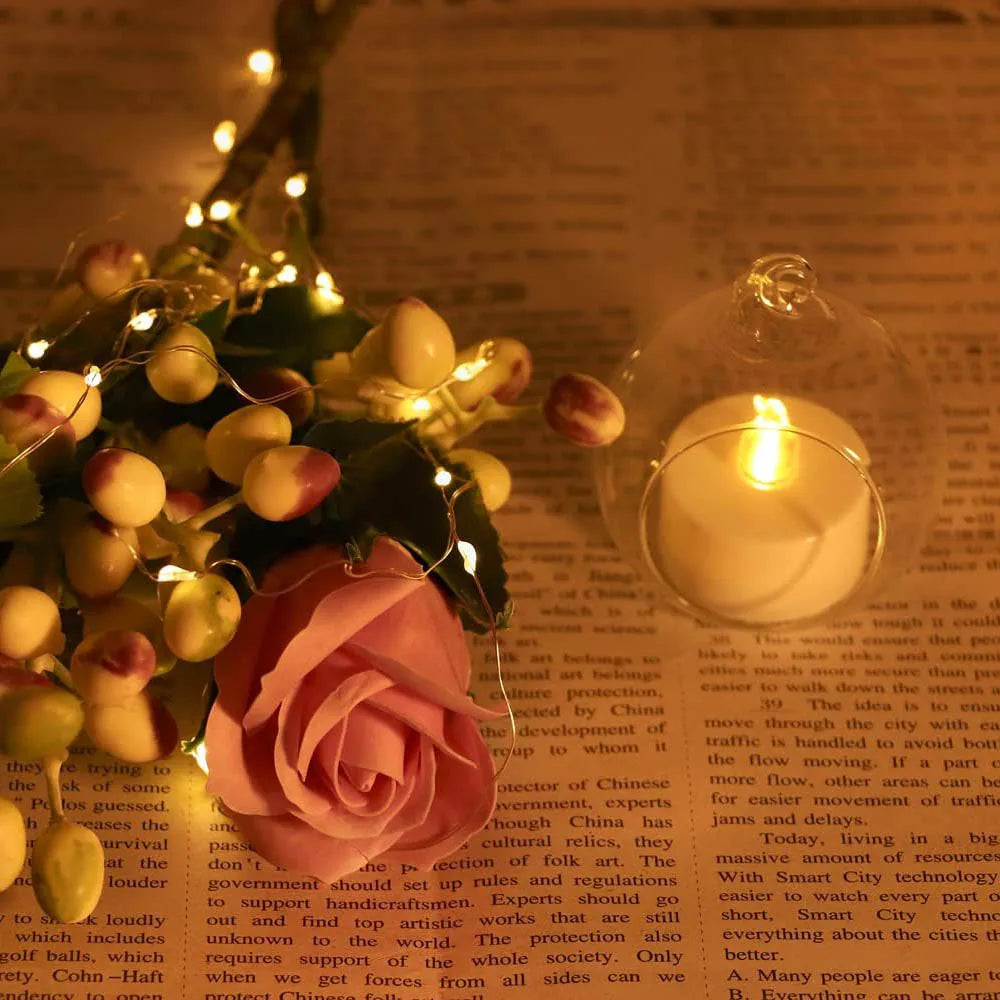 Teelichthalter Kristallglas zum Aufhängen Durchmesser 6cm/8cm