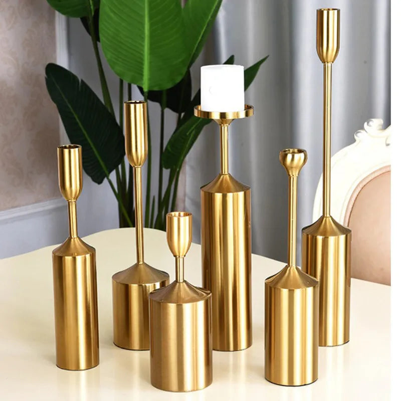 European Style Retro Metal Candelabra Candle Holder