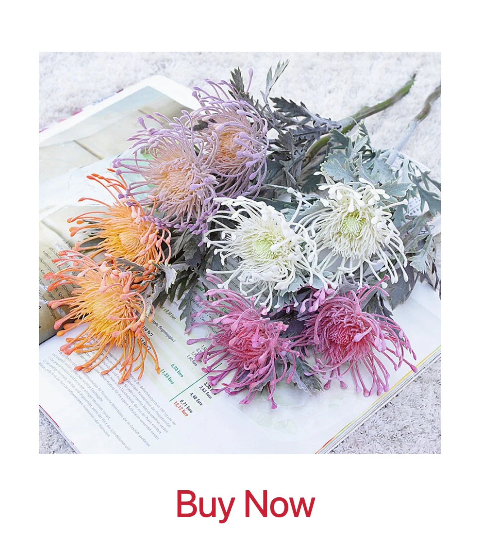 Plantas de flores artificiales Rosa 250cm