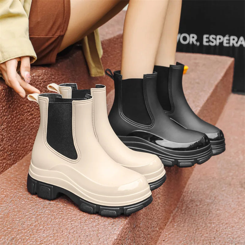 2025 New Rubber Rain Shoes Outdoor Anti-slip Waterproof Garden Shoes