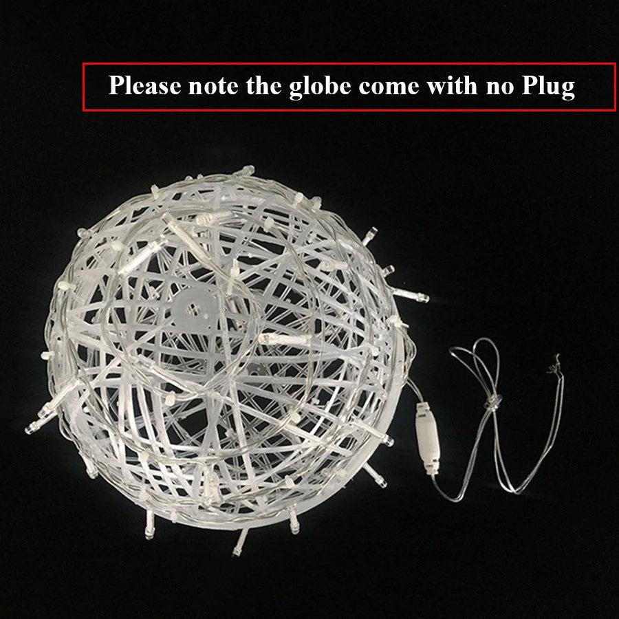 Christmas  Lights LED Rattan Ball String Outdoor 20CM 30CM.