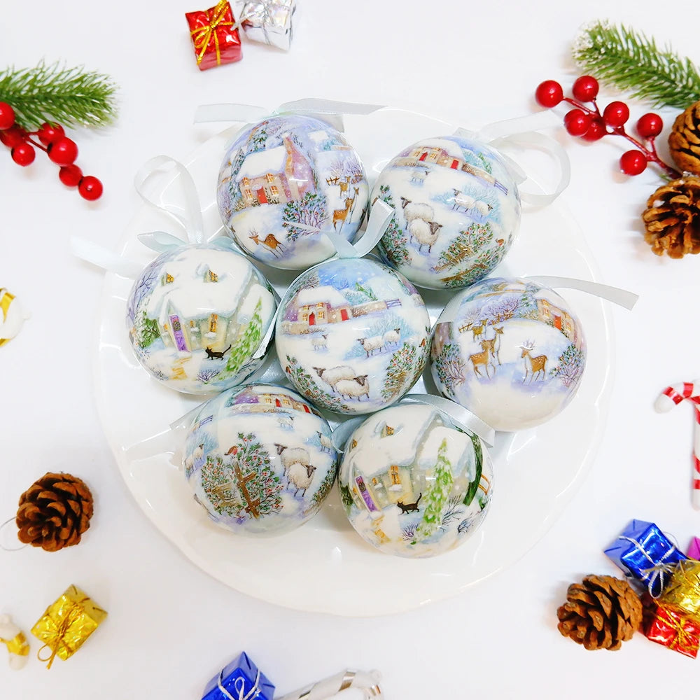 Bolas de Navidad, colgantes de Navidad, adornos para árbol, bolas multicolores, juego de decoraciones para fiestas en el hogar, Navidad, bolas de decoración navideña