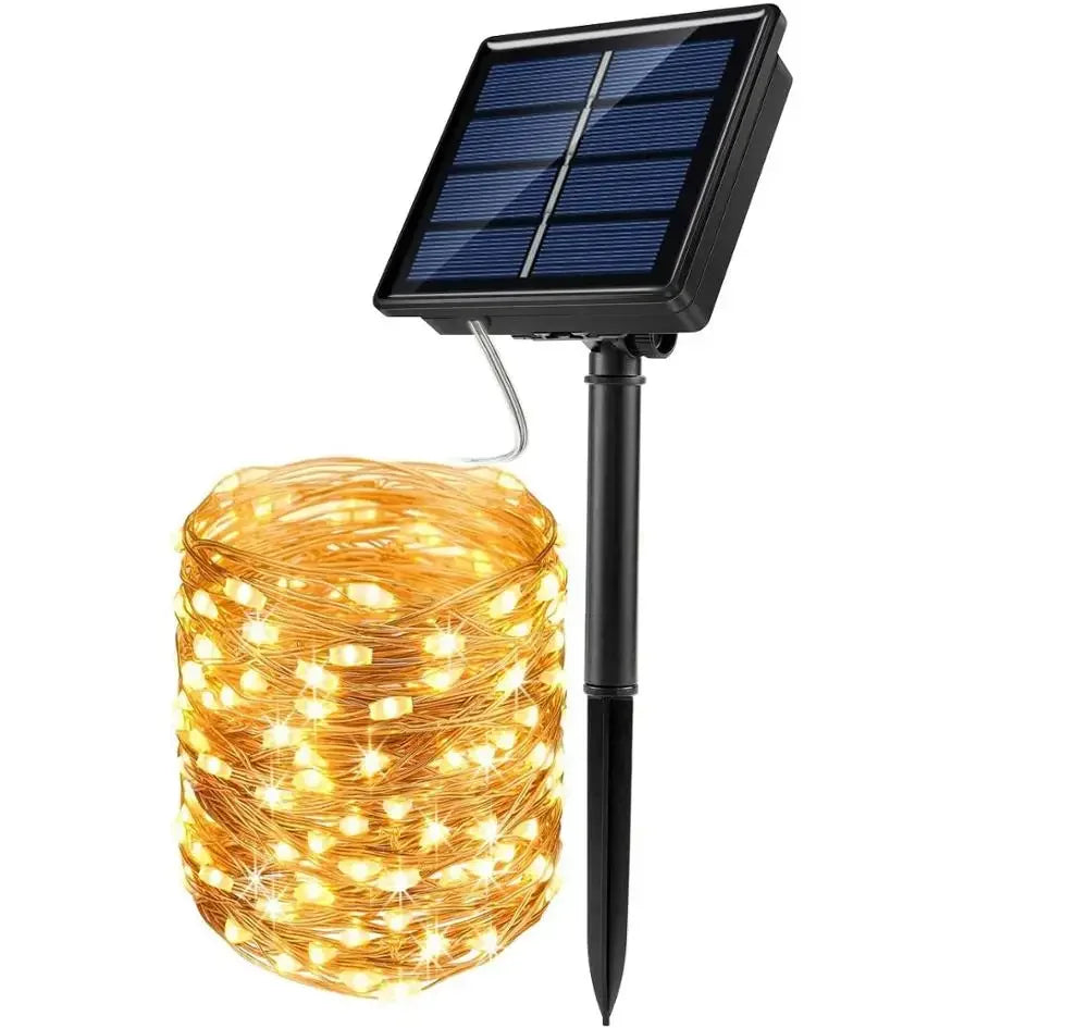 Solar Christmas String Lights 50-300 LED Fairy Garden Outdoor.
