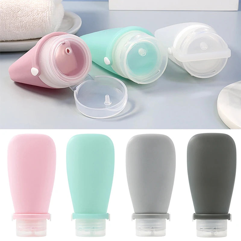 Portable Silicone Travel Bottle Cosmetic Storage Refillable Empty Bottle