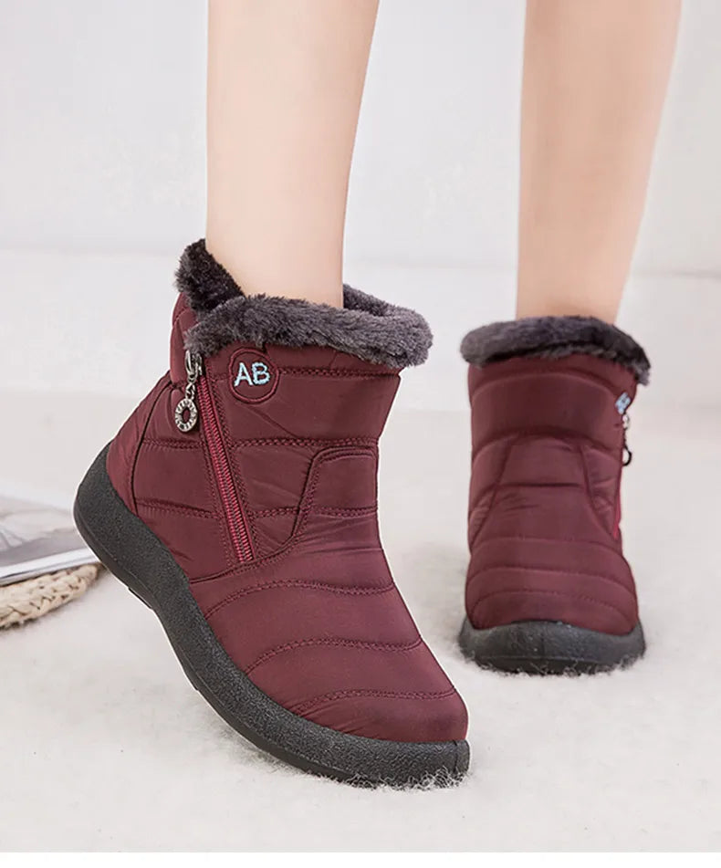 Botas de Mujer Botines de Mujer con Piel Invierno
