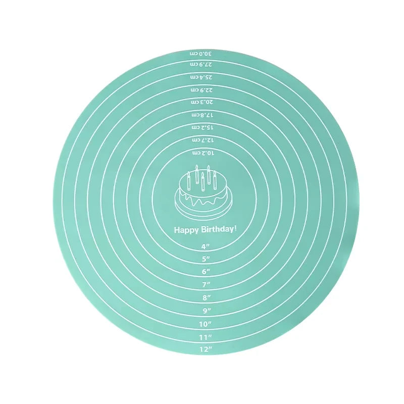 Drehteller aus Edelstahl – ideal für die Kerzenherstellung oder Kuchendekoration.