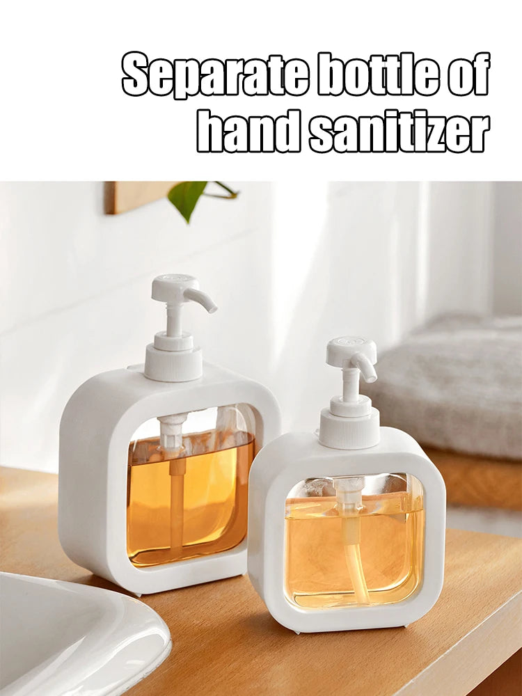 Large-capacity soap dispenser bottle transparent.