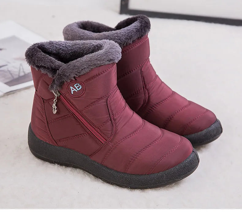 Botas de Mujer Botines de Mujer con Piel Invierno