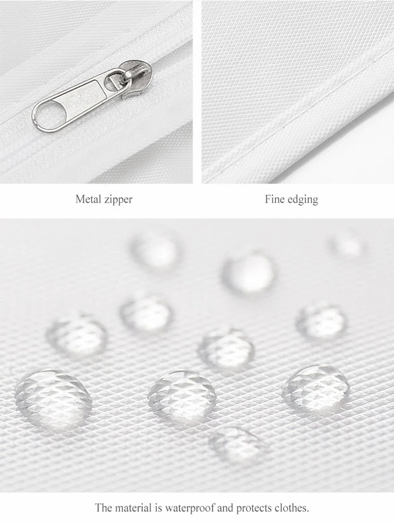 Sacchetto copri-polvere per vestiti, 5 pezzi, con cerniera